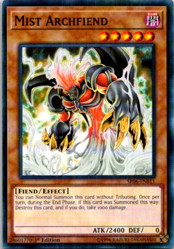 Mist Archfiend SR06-EN011 Yu-Gi-Oh! 1st Edition LP - Image 1