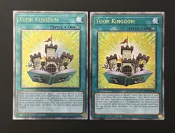 2024 YUGIOH MP24 QCR SECRET RARE TOON KINGDOM X2 NM - Image 1