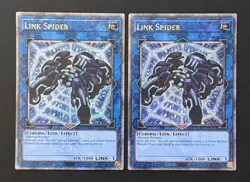 2024 YUGIOH MP24 QCR SECRET RARE LINK SPIDER X2 NM SET - Image 1