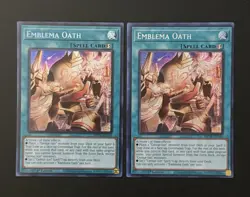 2024 YUGIOH MP24 SECRET RARE EMBLEMA OATH X2 NM SET - Image 1