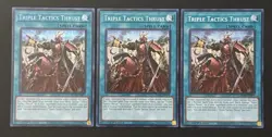 2024 YUGIOH MP24 SECRET RARE TRIPLE TACTICS THRUST X3 NM SET - Image 1