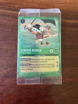 Disney Lorcana Scrooge McDuck S.H.U.S.H. Agent 36/P3 EN 10 Foil Promo - Image 1