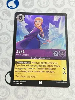 Anna - Heir to Arendelle - 35/204 - Uncommon - Cold Foil (NM) - Disney Lorcana - Image 1