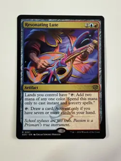 Resonating Lute 221 NM Secrets of Strixhaven MTG B - Image 1