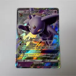 Pokemon Espeon GX Sun & Moon Ultra Rare Full Art 61/149 Holo Card English - Image 1