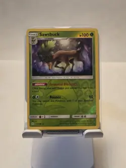 Sawsbuck 16/236 Pokemon TCG Cosmic Eclipse- Reverse Holo- NM MINT - Image 1