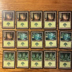 Magic The Gathering Onslaught Forests - 15 Card Lot - MTG Mana - Image 1