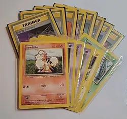Pokemon 102 Unlimited - Lot of 14 Basic Base Cards - NO DUPES - Image 1