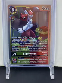 1x BT24-037 Silphymon Time Stranger Digimon Card Game x1 - Image 3