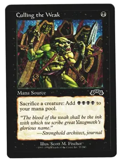 Magic The Gathering MTG - EXODUS 1998 EXO - #55 Culling the Weak x3 LP NM - Image 3
