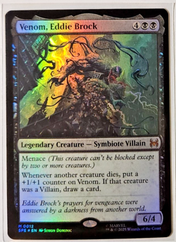 Venom, Eddie Brock Foil #12 Spider-Man Magic the Gathering Eternal - Image 1