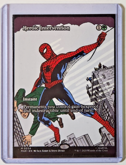 Heroic Intervention Non-Foil Spider-Man Magic Borderless Extended Art - Image 1
