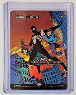 Winds of Change Foil Spider-Man Magic the Gathering Borderless Extended Art - Image 1
