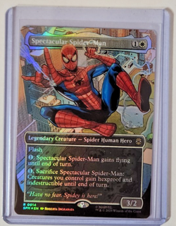 Spectacular Spider-Man Magic the Gathering Borderless Foil #14 - Image 1