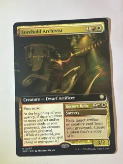 Lorehold Archivist Extended Art MTG Commander Strixhaven NM Pack Fresh - Image 1