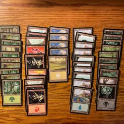 MTG: 66 Odyssey Edition Lot Non-basic (21) & Basic (45) Land / Mana Lot - Image 2