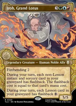 Iroh, Grand Lotus - Extended Art Showcase TLA NM MTG FOIL - Image 1