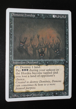 Demonic Hordes Revised Edition LP Lightly Played MTG Magic the Gathering - Image 1