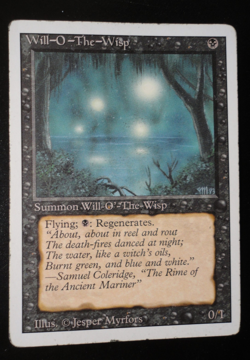 Will-O-The-Wisp Revised Edition LP Lightly Played MTG Magic the Gathering - Image 1