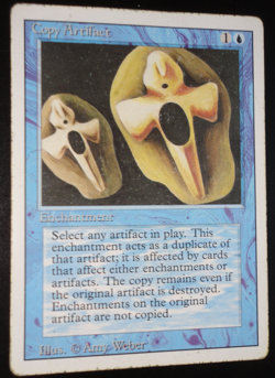 Copy Artifact Revised MP Moderately Played MTG Magic the Gathering - Image 1