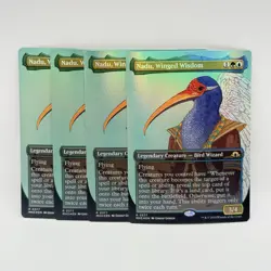 4x MTG Nadu, Winged Wisdom (Borderless) Playset Modern Horizons 3 Foil NM 0377 - Image 4