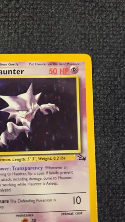 Pokemon TCG Haunter Fossil 6/62 Holo 1999-2000 Wizards Base Set Copyright... - Image 4