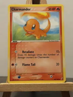Charmander 48/100 EX Crystal Guardians Non Holo Regular Pokemon Card - Image 1