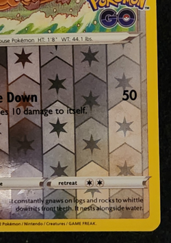 2022 Pokemon GO Reverse Bidoof (Peelable Ditto) #059/078 EX-NM - Image 4