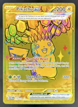 2025 Pokemon Prismatic Evolutions Pikachu ex #179/131 - Image 1