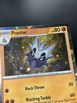 Larvitar Bundle 120 (promo w/swirl) 38/95 (regular) - Pokemon Cards - NM/MP - Image 3