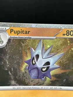 Larvitar Bundle 120 (promo w/swirl) 38/95 (regular) - Pokemon Cards - NM/MP - Image 4