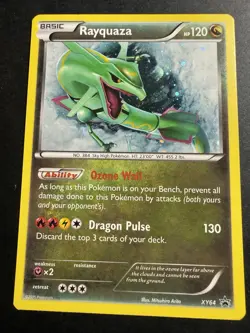 Pokemon Rayquaza XY141 XY Promo Holo Basic 120 HP Dragon 2015 - Image 1