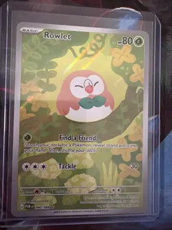 Pokemon TCG Perfect Order Rowlet 90/88 Illustration Rare NM - Image 1