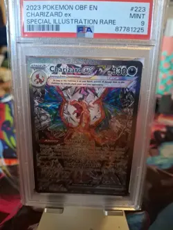 2023 Graded PSA 9.0 Charizard EX #223 Pokemon Obsidian Flames - Image 1