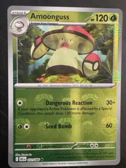 Pokemon TCG Amoonguss Masterball Pattern SV Black bolt 11/86 - Image 1