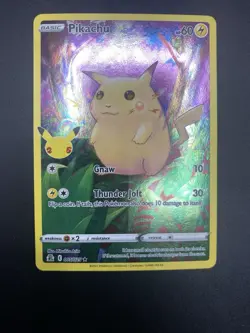 Pikachu Celebrations Card 005/025 Rare Collectible Pokemon Full Art - Image 1