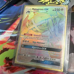 Pokemon Metagross GX TCG Guardians Rising Rainbow Holo Card 157/145 - Image 1