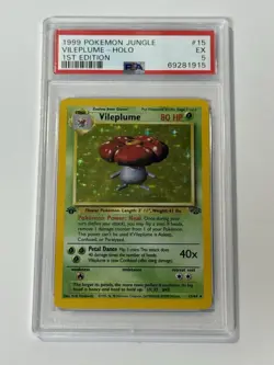Pokemon Vileplume 15/64 Jungle 1st Edition Holo - Image 1