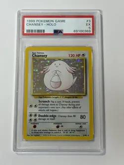 Pokemon Chansey 3/102 Base Set Holo - Image 1