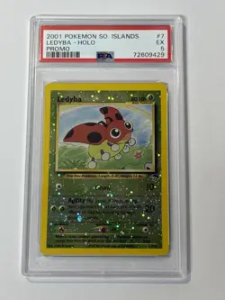 Pokemon Ledyba 7/18 Southern Islands Promo Reverse Holo - Image 1