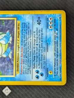 Blastoise 2/102 - Base Set Unlimited Holo Rare Pokemon TCG DMG - Image 5