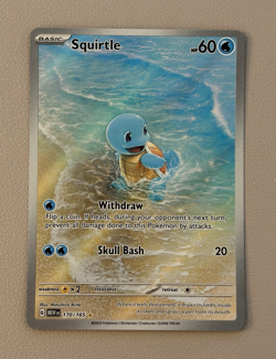 Squirtle 170/165 Illustration Rare Scarlet & Violet 151 Pokemon English - Image 1
