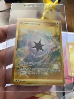 Pokemon TCG Gold Secret Rare Foil Energy & Trainer Capture Energy Lot - Image 2