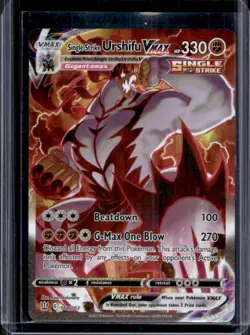 2021 Pokemon SWSH Battle Styles Single Strike Urshifu VMAX #168/163 - Image 1