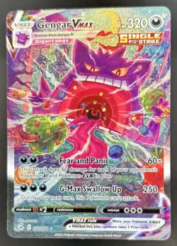 2021 Pokemon SWSH Fusion Strike Gengar VMAX #271/264 - Image 1