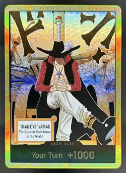 2026 One Piece Azure Seas Seven Dracule Mihawk Gold Don Card - Image 1
