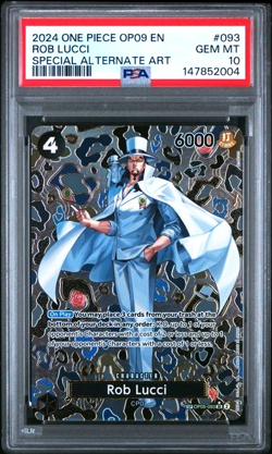 ONE PIECE ROB LUCCI 2024 OP09-EMPERORS IN THE NEW WORLD #093 PSA 10 - Image 1