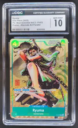 2025 ONE PIECE RYUMA PROMO ALT ART P-072 CGC 10 KN3 - Image 1