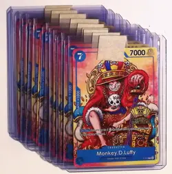 (x10) Monkey D. Luffy Alt Art P-043 2nd Anniversary Promo One Piece TCG MINT+LOT - Image 1