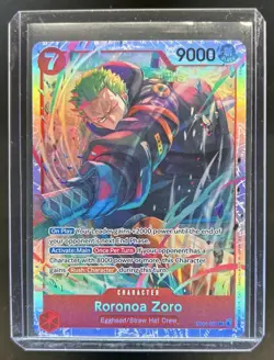 2026 One Piece Adventure on Kami's Island Roronoa Zoro Super Rare #EB04-007 - Image 1